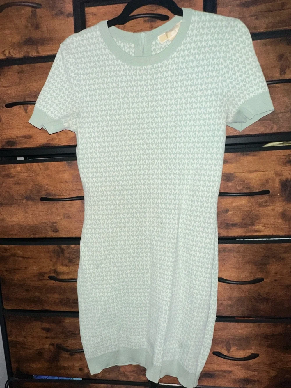 Michael Kors sage green logo dress